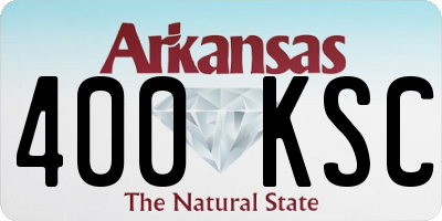 AR license plate 400KSC