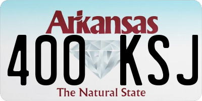 AR license plate 400KSJ