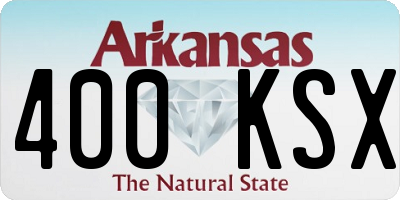 AR license plate 400KSX