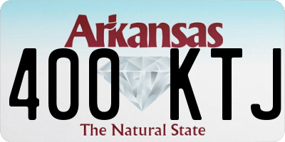 AR license plate 400KTJ