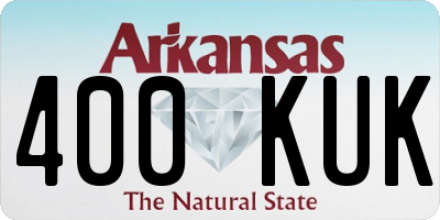 AR license plate 400KUK