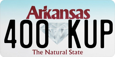 AR license plate 400KUP