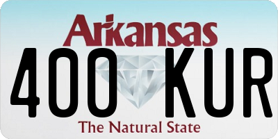 AR license plate 400KUR