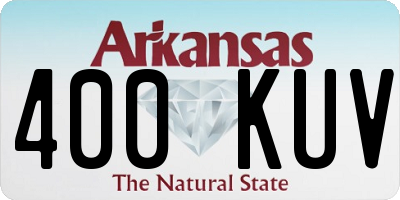 AR license plate 400KUV