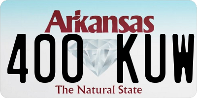 AR license plate 400KUW