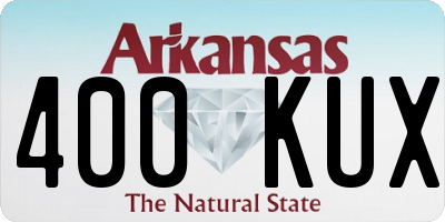 AR license plate 400KUX
