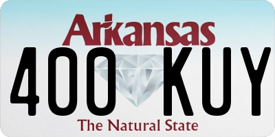 AR license plate 400KUY