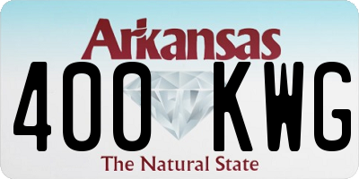 AR license plate 400KWG