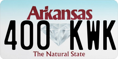 AR license plate 400KWK