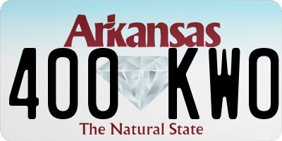 AR license plate 400KWO