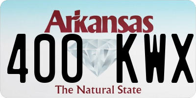 AR license plate 400KWX