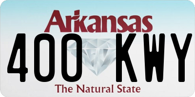 AR license plate 400KWY