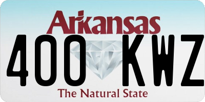 AR license plate 400KWZ