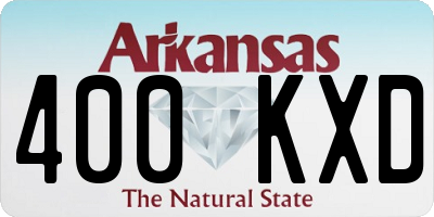 AR license plate 400KXD