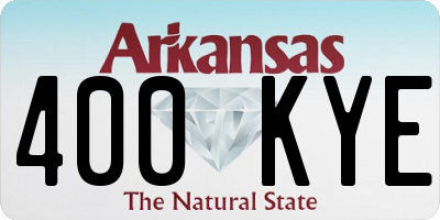 AR license plate 400KYE