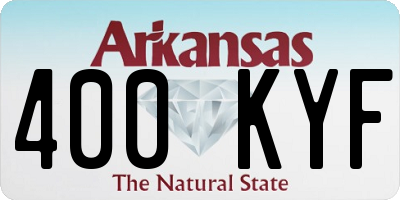 AR license plate 400KYF