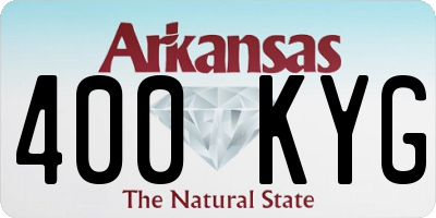 AR license plate 400KYG
