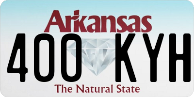 AR license plate 400KYH