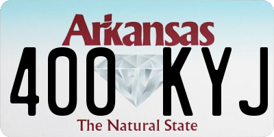 AR license plate 400KYJ