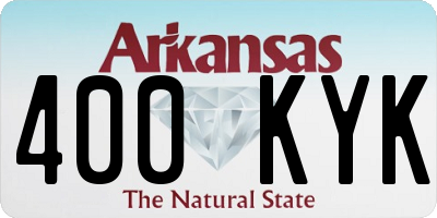 AR license plate 400KYK