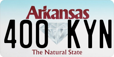AR license plate 400KYN