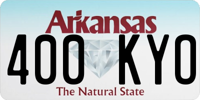 AR license plate 400KYO