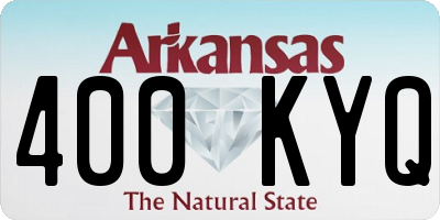 AR license plate 400KYQ