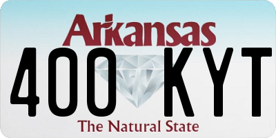 AR license plate 400KYT