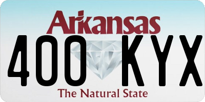 AR license plate 400KYX