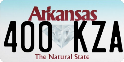 AR license plate 400KZA