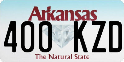 AR license plate 400KZD