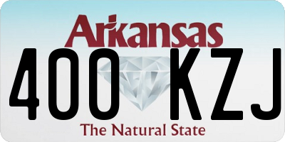 AR license plate 400KZJ