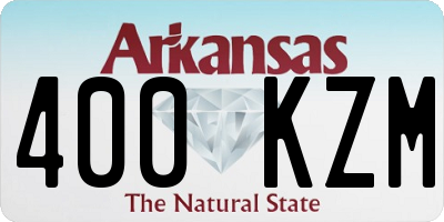 AR license plate 400KZM