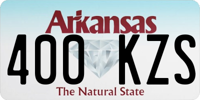 AR license plate 400KZS