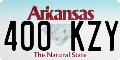 AR license plate 400KZY