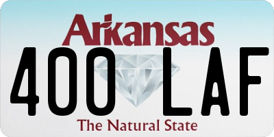 AR license plate 400LAF