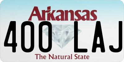 AR license plate 400LAJ