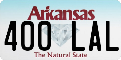 AR license plate 400LAL