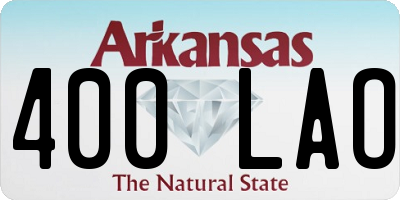 AR license plate 400LAO