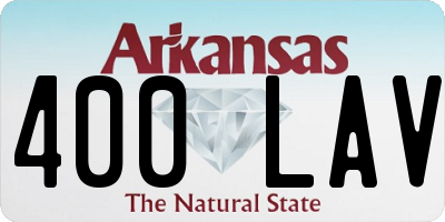 AR license plate 400LAV