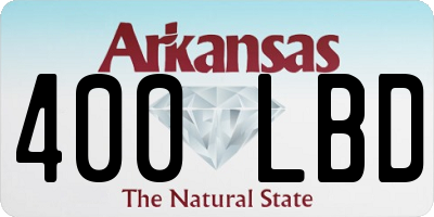 AR license plate 400LBD