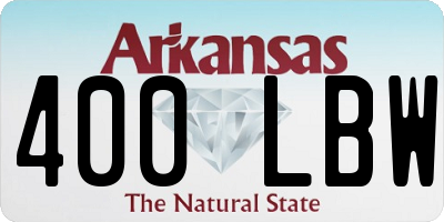 AR license plate 400LBW