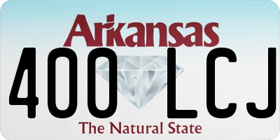 AR license plate 400LCJ