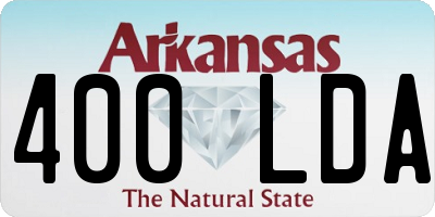 AR license plate 400LDA