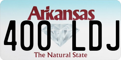 AR license plate 400LDJ