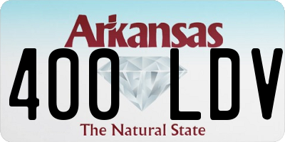 AR license plate 400LDV