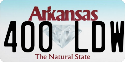 AR license plate 400LDW