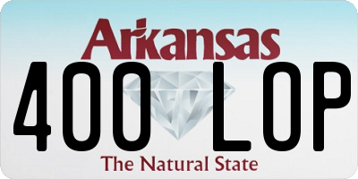 AR license plate 400LOP