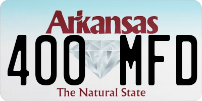 AR license plate 400MFD