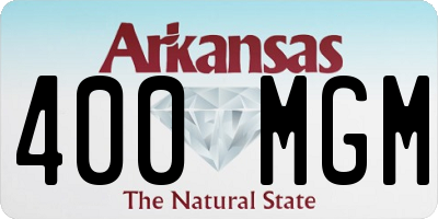 AR license plate 400MGM